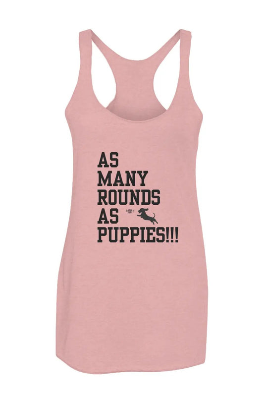 Amrapuppies - Women’s Triblend Racerback Tank