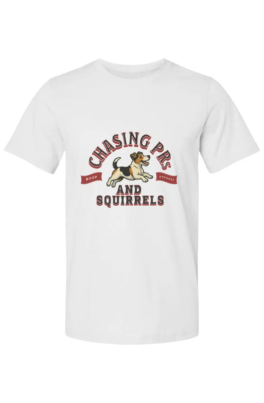Chasing PRs and Squirrels - Cotton T-Shirt