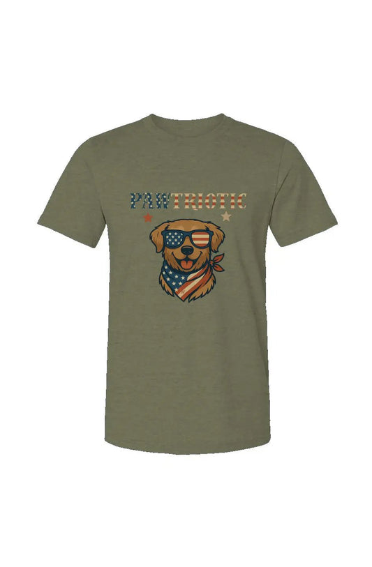 Pawtriotic - Unisex Heather Jersey Tee