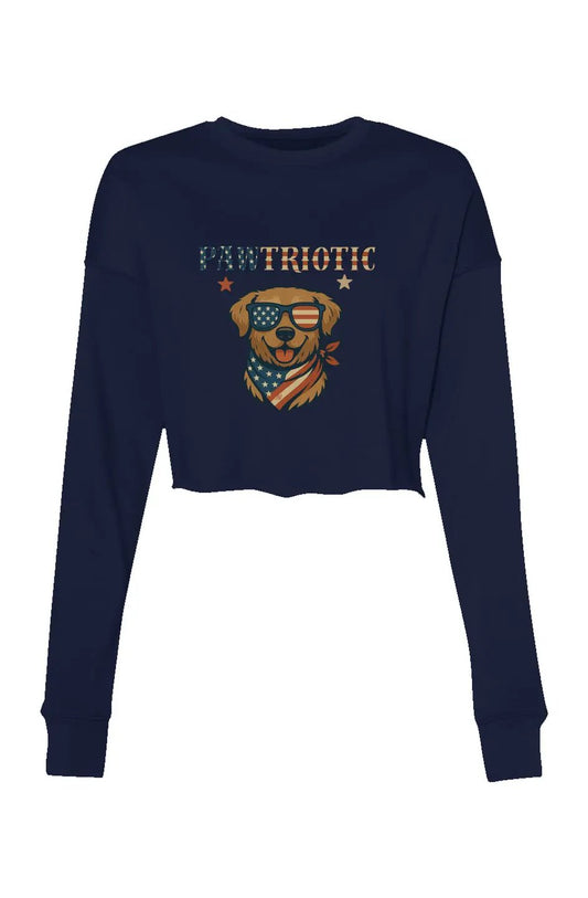 Pawtriotic - Women's Crop Sweatshirt