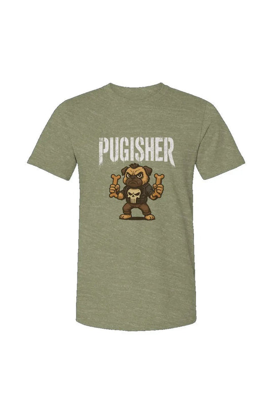 Pugisher - Unisex Heather Jersey Tee