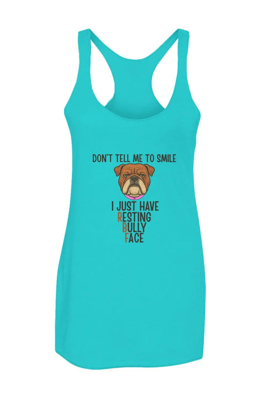 Resting Bully Face - Women’s Triblend Racerback Tank