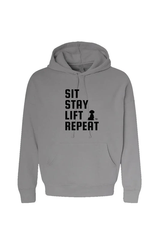Sit. Stay. Lift. Repeat - Hoodie