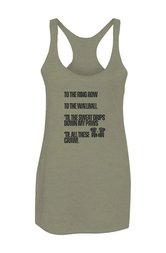 Sweat - Women’s Triblend Racerback Tank