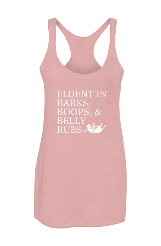 Trilingual - Women’s Triblend Racerback Tank