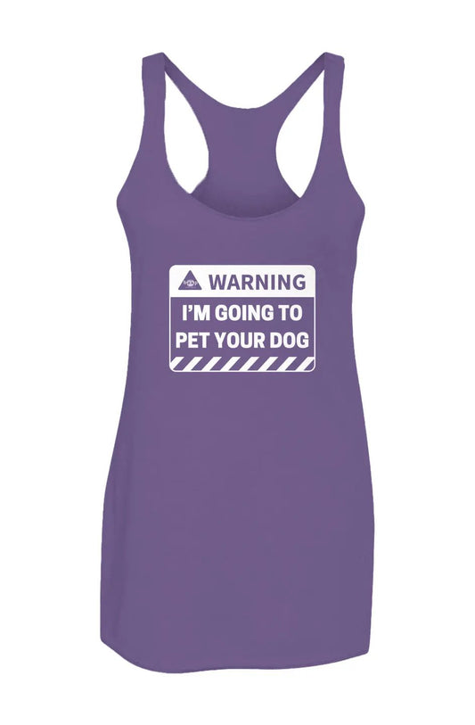 Warning - Women’s Triblend Racerback Tank