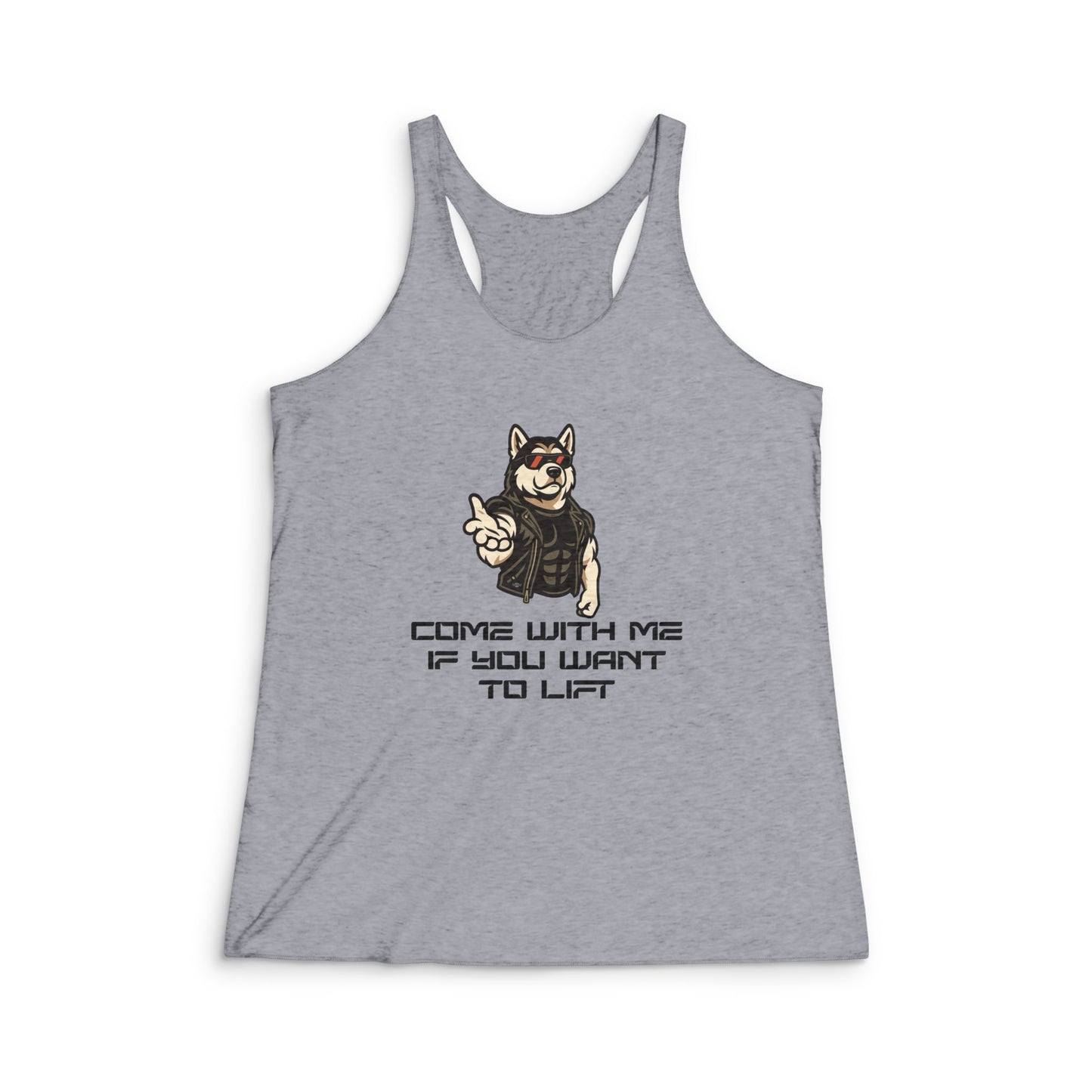 Come With Me - Women's Tri-Blend Racerback Tank