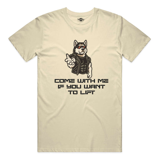 Funny dog owner t-shirt with sarcastic humor -Come With Me - Cotton T