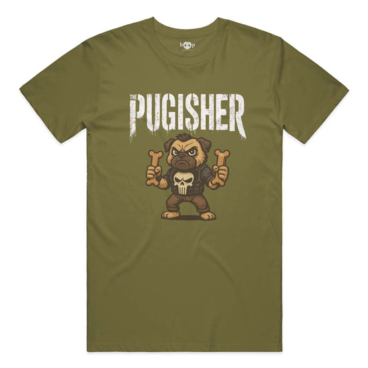 Funny dog owner t-shirt with sarcastic humor -Pugisher - Cotton T