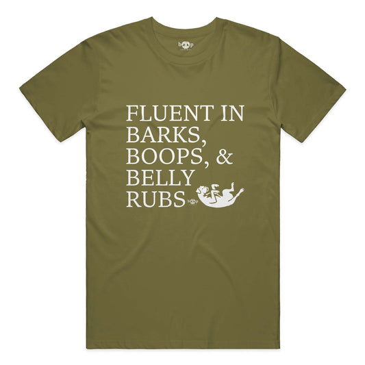 Funny dog owner t-shirt with sarcastic humor -Trilingual - Cotton T