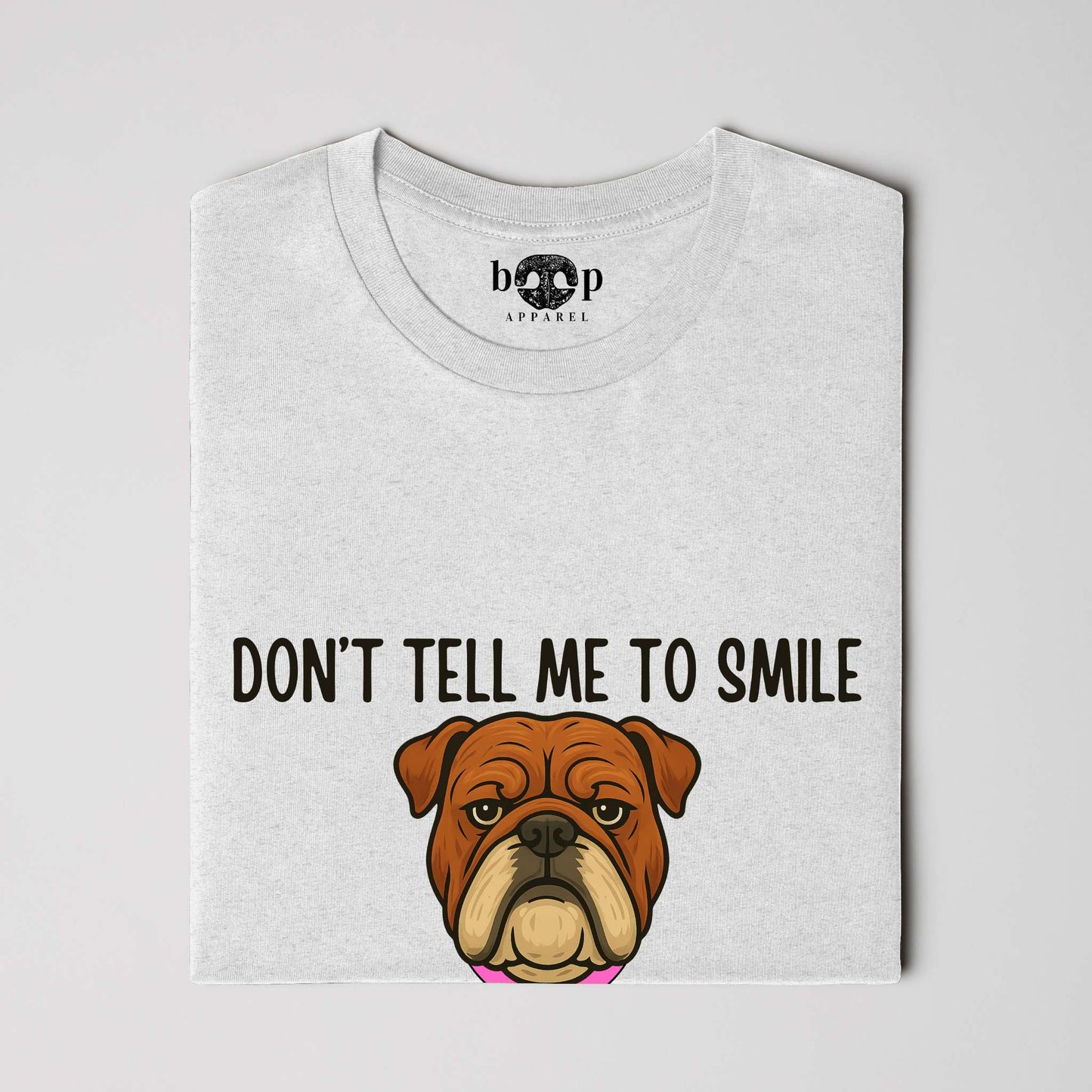 Funny dog owner t-shirt with sarcastic humor -Resting Bully Face - Heather T