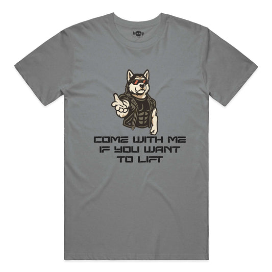 Funny dog owner t-shirt with sarcastic humor -Come With Me - Triblend T