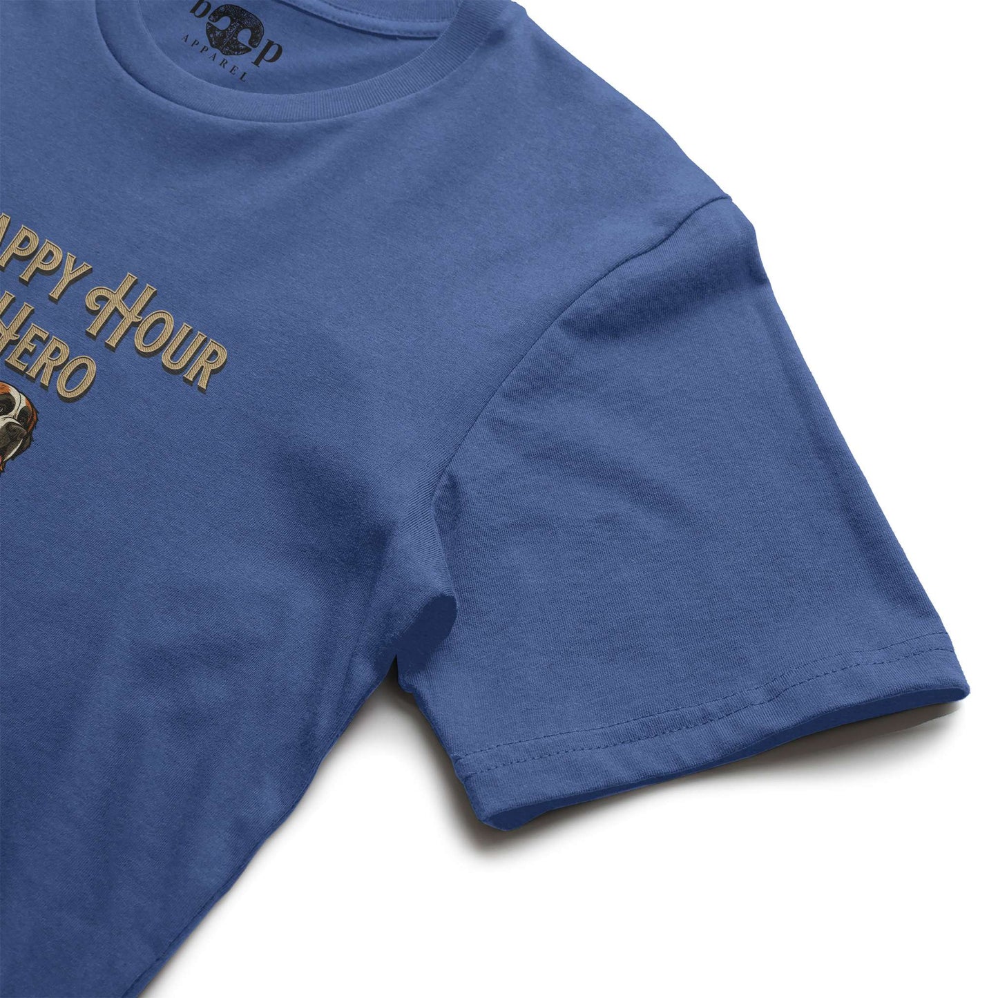 Funny dog owner t-shirt with sarcastic humor -Happy Hour Hero - Triblend T
