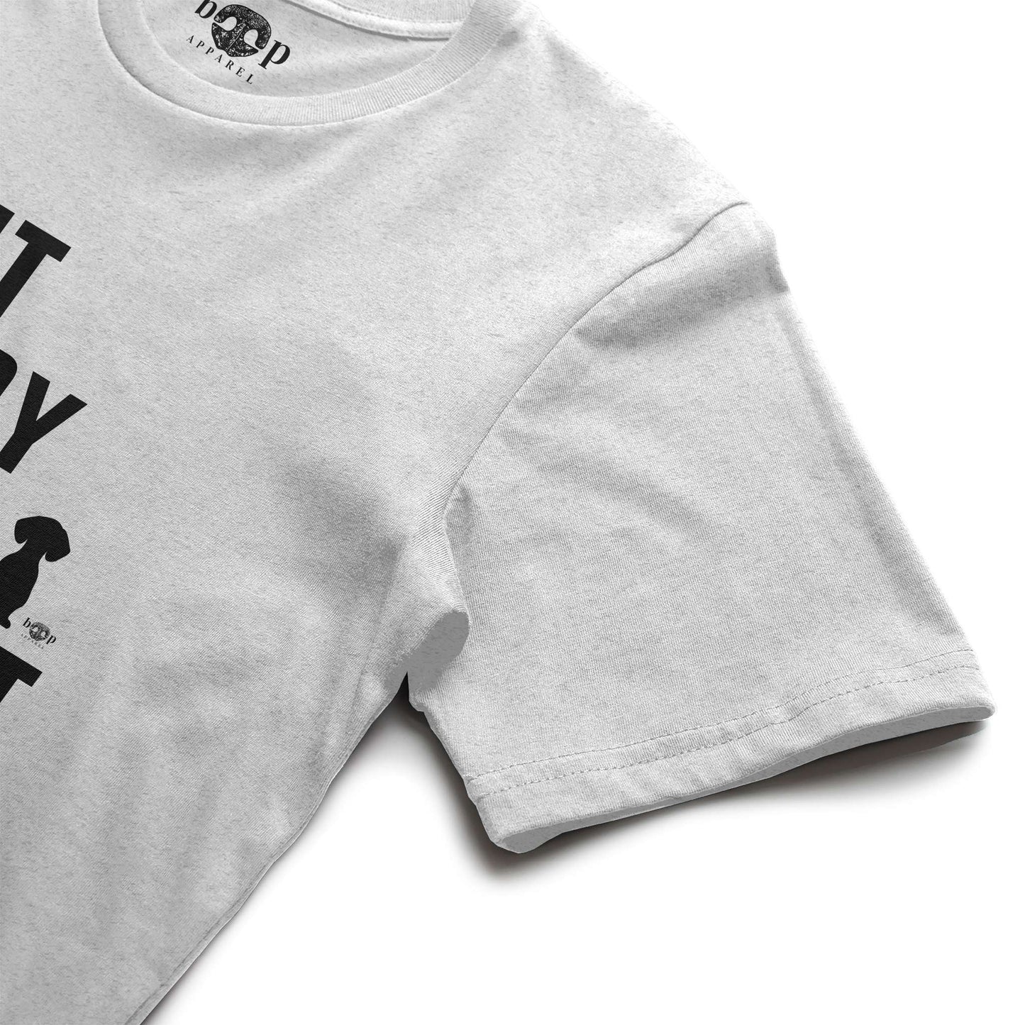 Funny dog owner t-shirt with sarcastic humor -Sit, Stay, Lift, Repeat - Triblend T