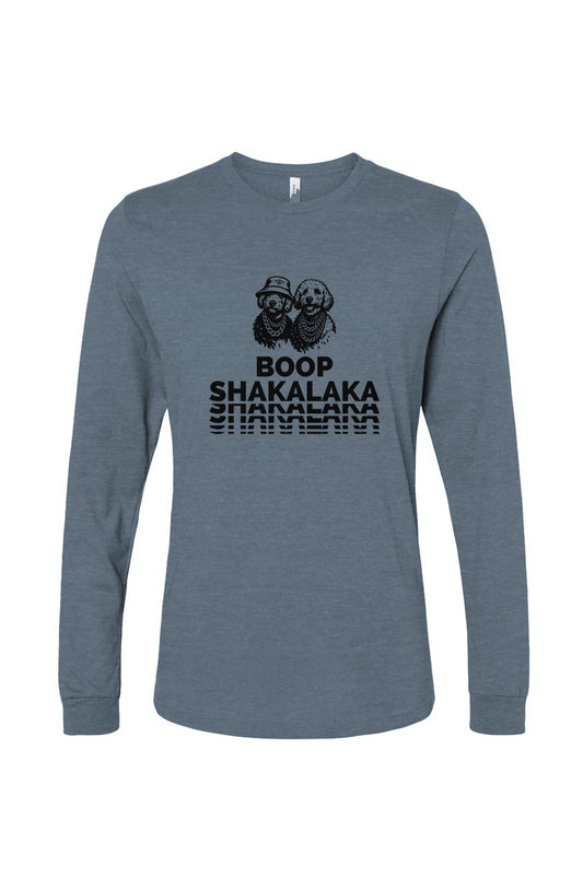 Funny dog owner t-shirt with sarcastic humor -Boop Shakalaka - Long Sleeve T