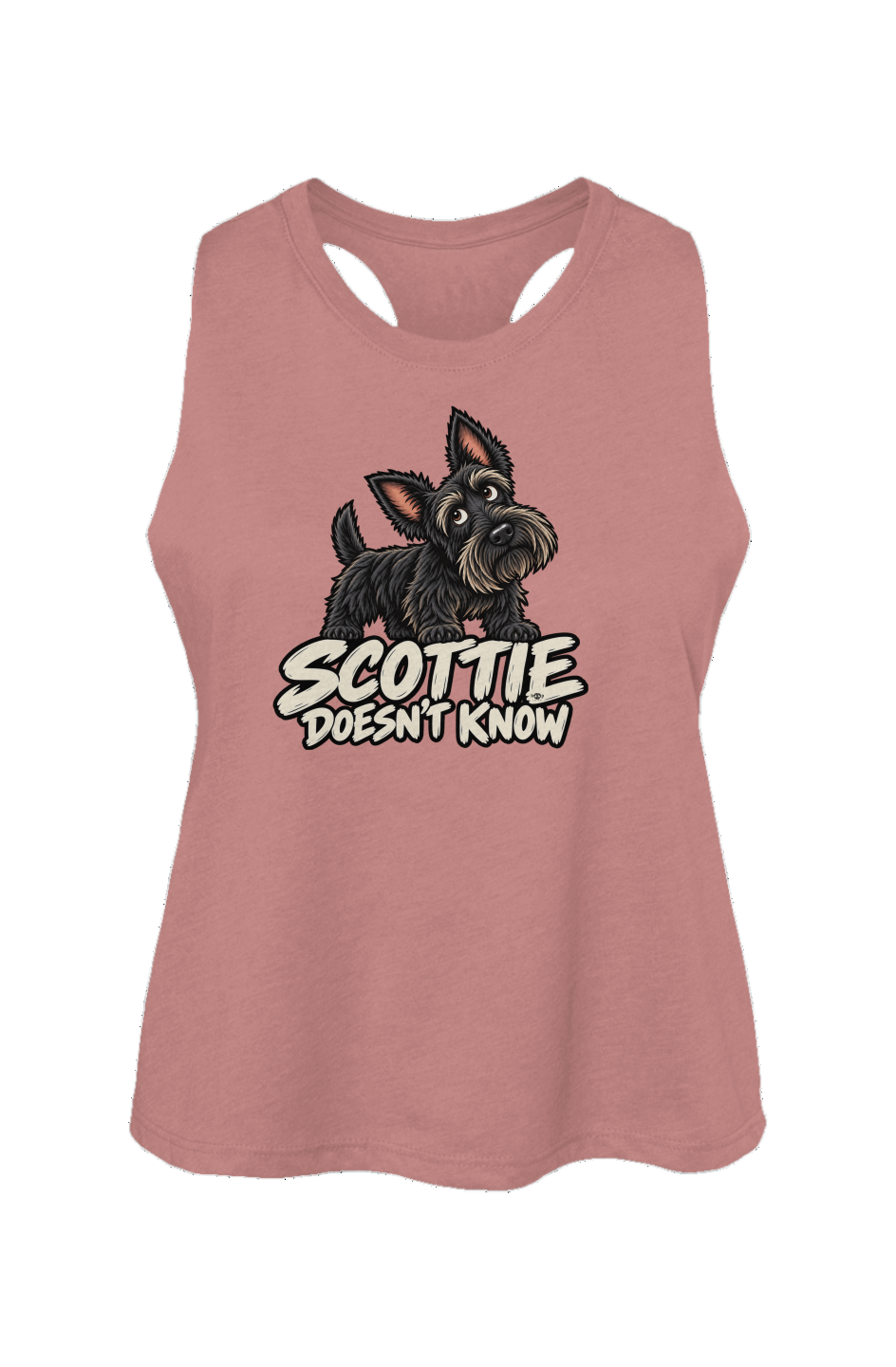 Scottie Doesn't Know Crop Tank in Heather Mauve