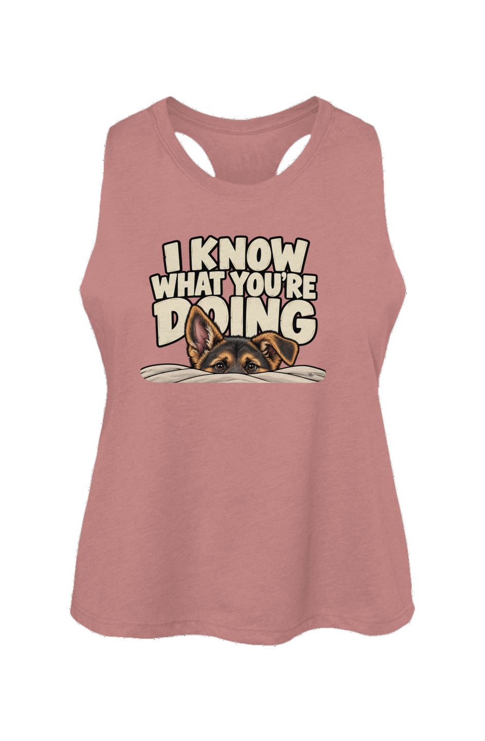 I Know What You're Doing Crop Tank in Heather Mauve