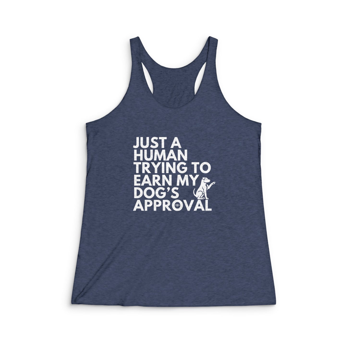 Dog's Approval - Women's Tri-Blend Racerback Tank