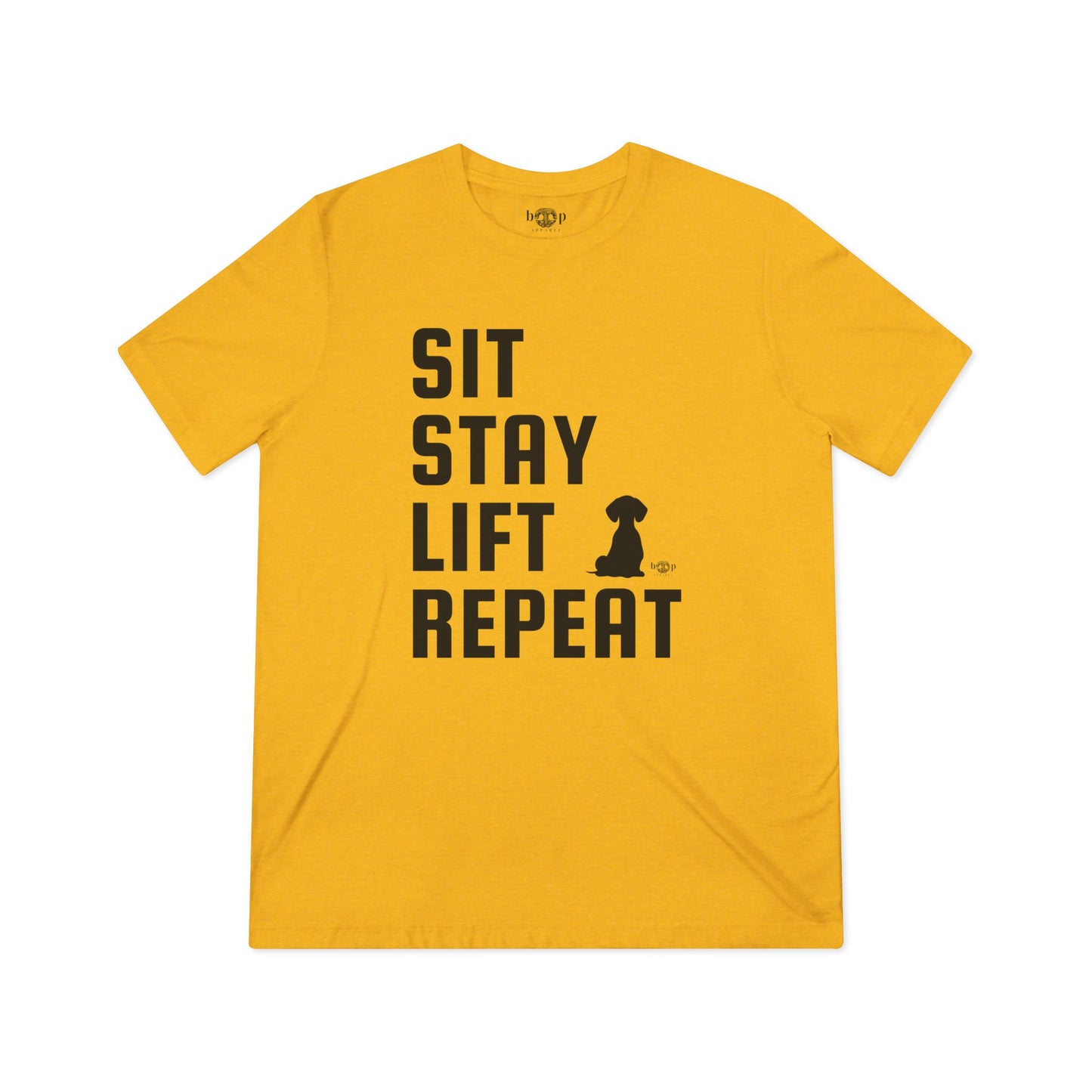 Sit, Stay, Lift, Repeat - Unisex Triblend Tee