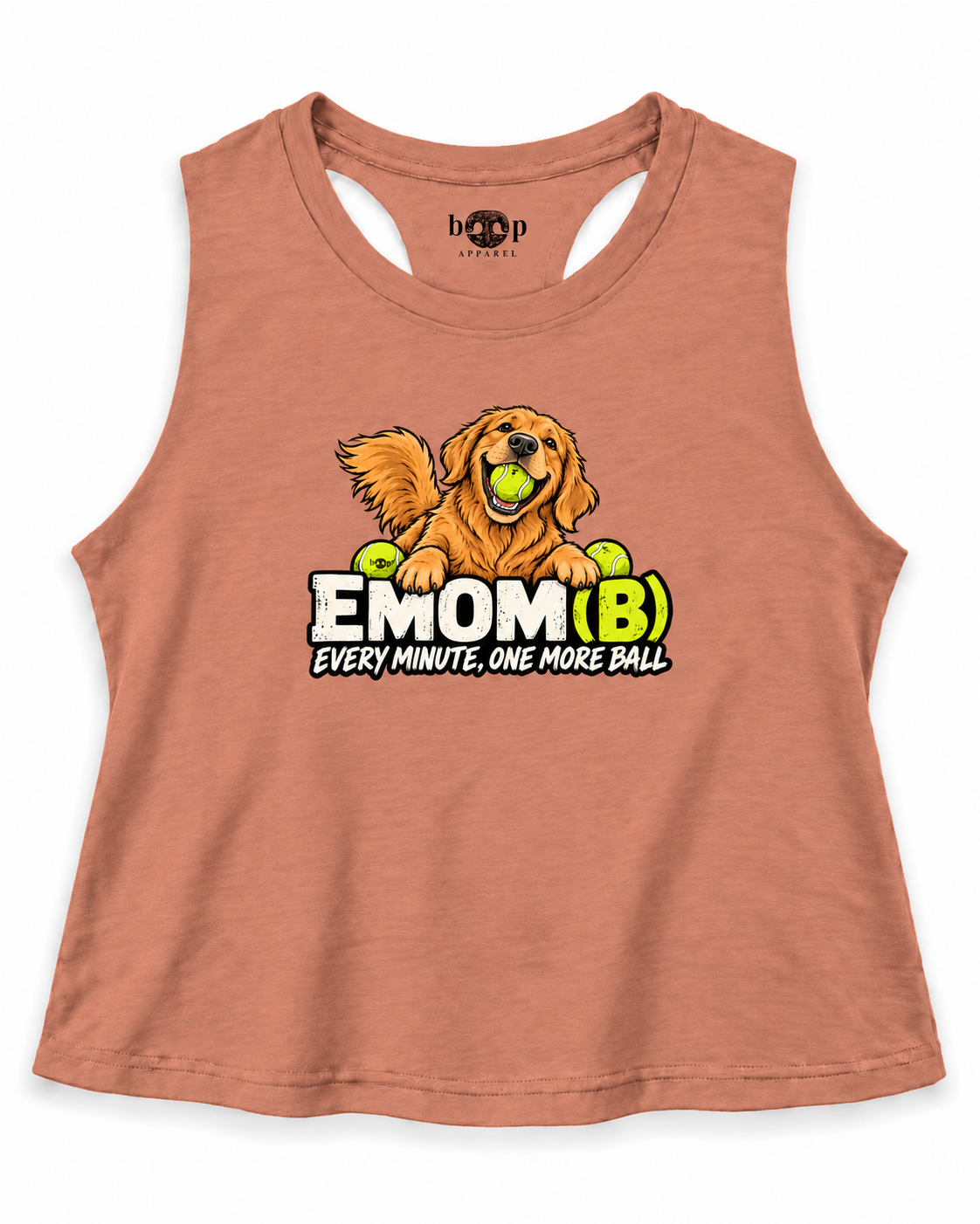 EMOM(B) crop tank — Heather Sunset