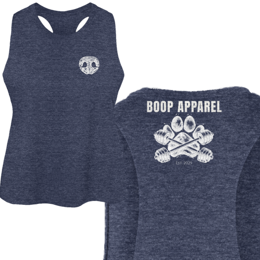 Funny dog owner t-shirt with sarcastic humor -Iron Paw (White) - Crop Tank