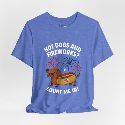 Hot Dogs and Fireworks - Unisex Tee