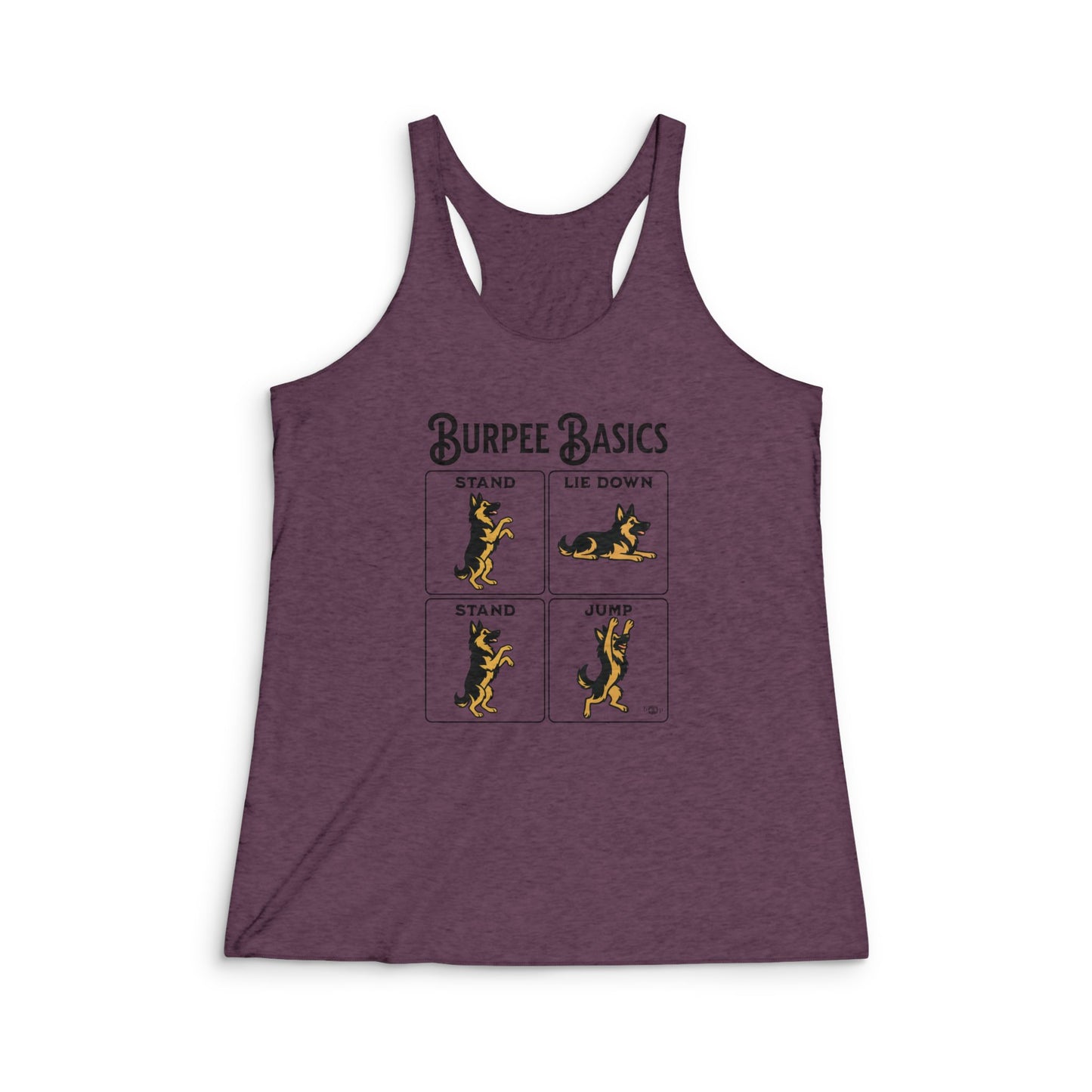 Burpee Basics - Women's Tri-Blend Racerback Tank