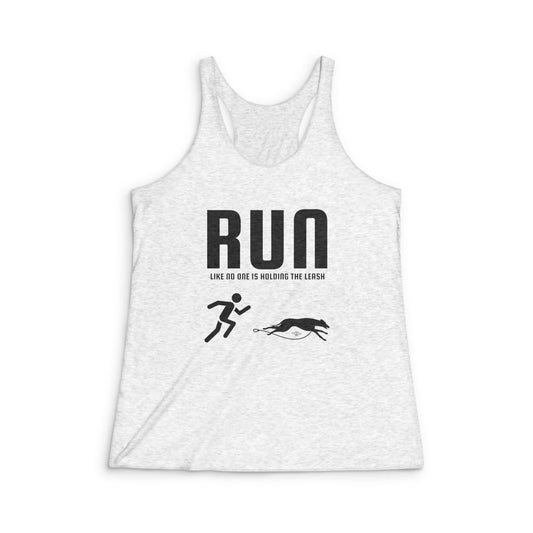 Run Unleashed - Women's Tri-Blend Racerback Tank