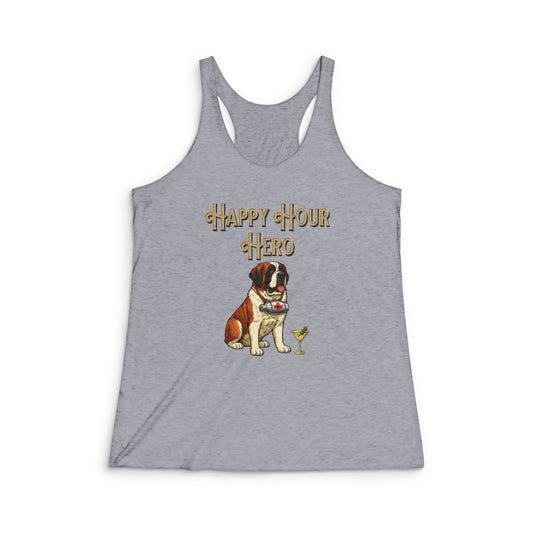 Happy Hour Hero - Women's Tri-Blend Racerback Tank