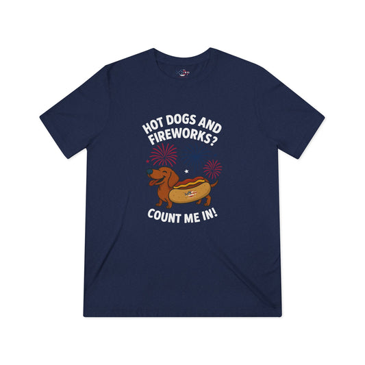 Hot Dogs and Fireworks - Unisex Triblend Tee