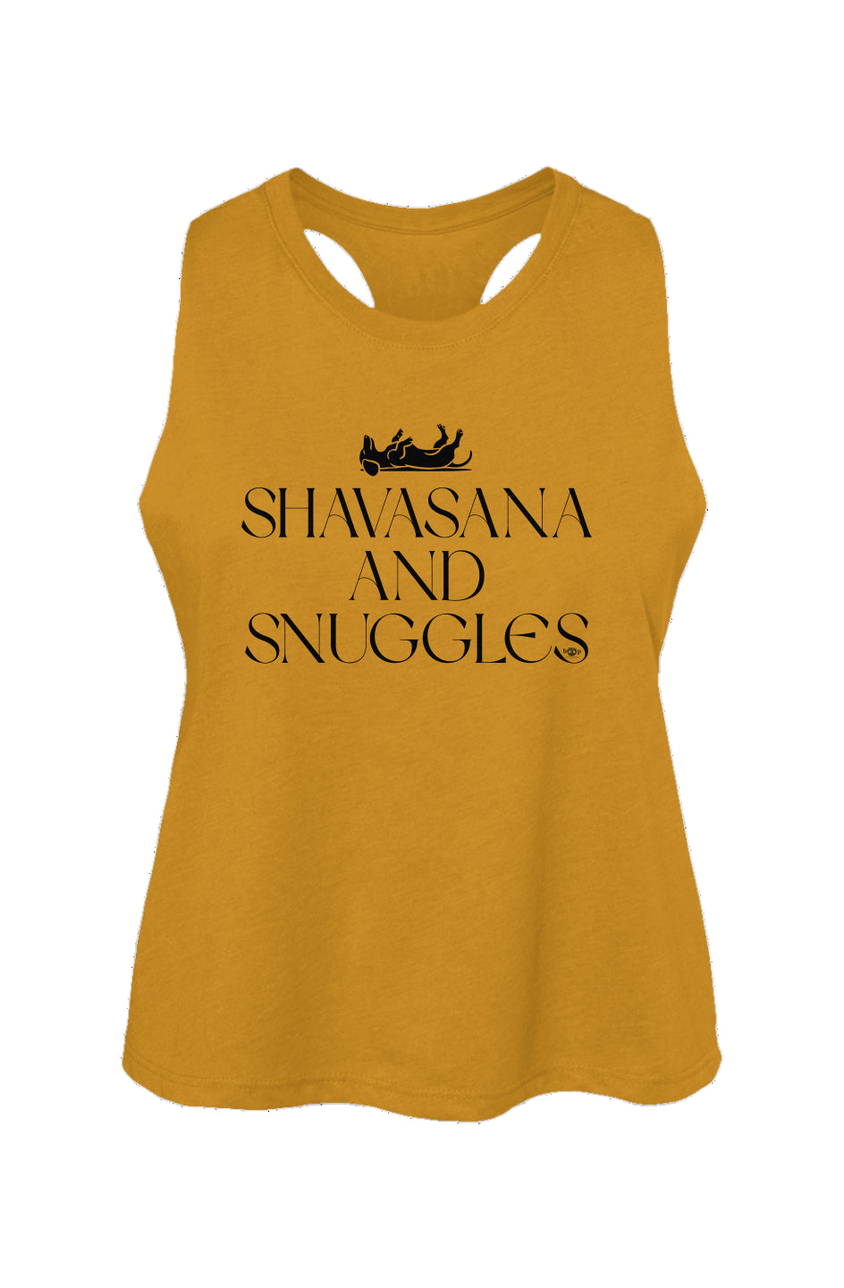Shavasana and Snuggles - Women's Racerback Cropped Tank