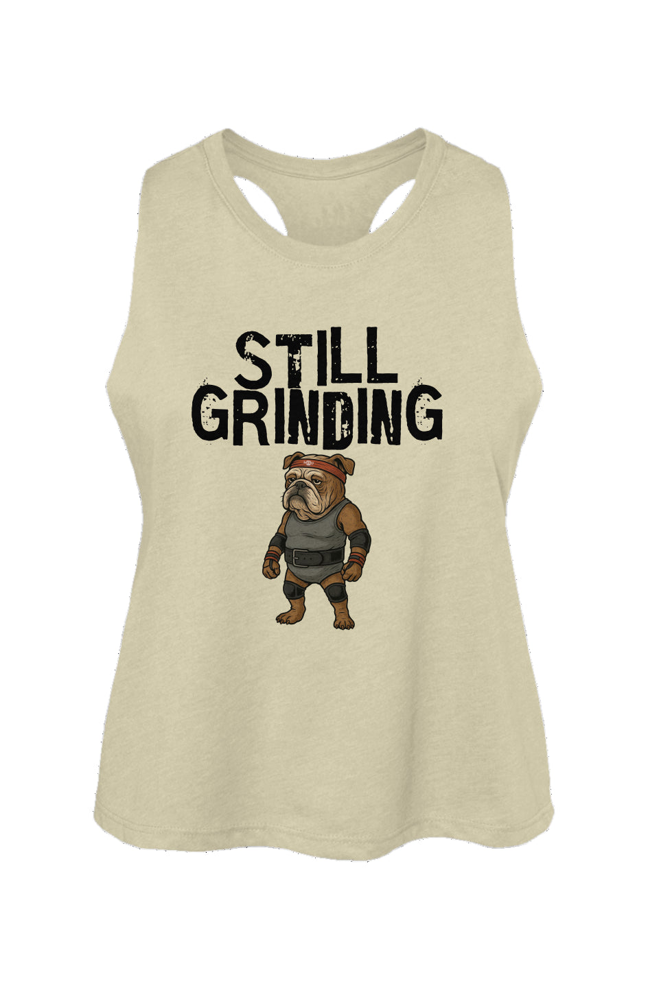 Still Grinding - Women's Racerback Cropped Tank