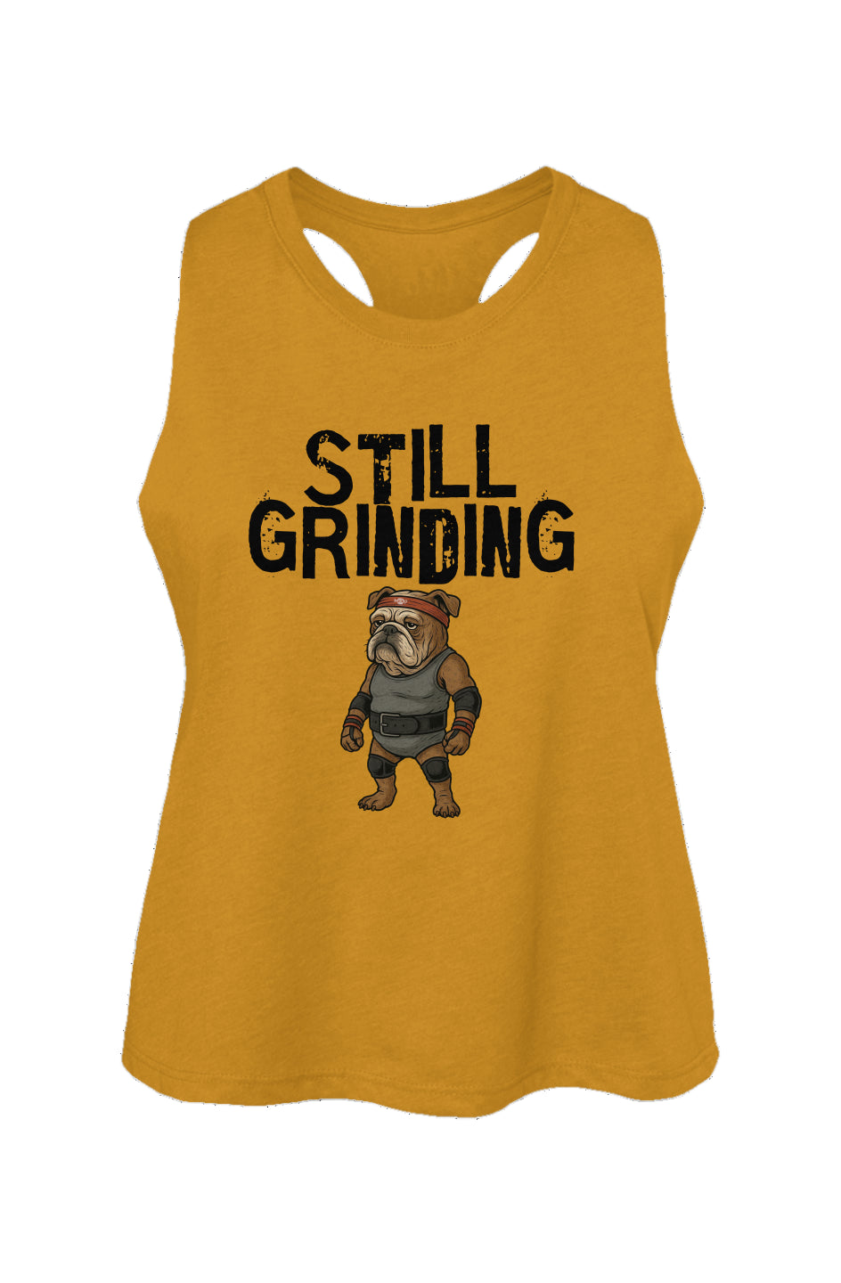 Still Grinding - Women's Racerback Cropped Tank