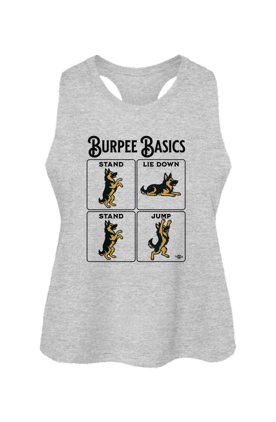 Burpee Basics - Women's Racerback Cropped Tank