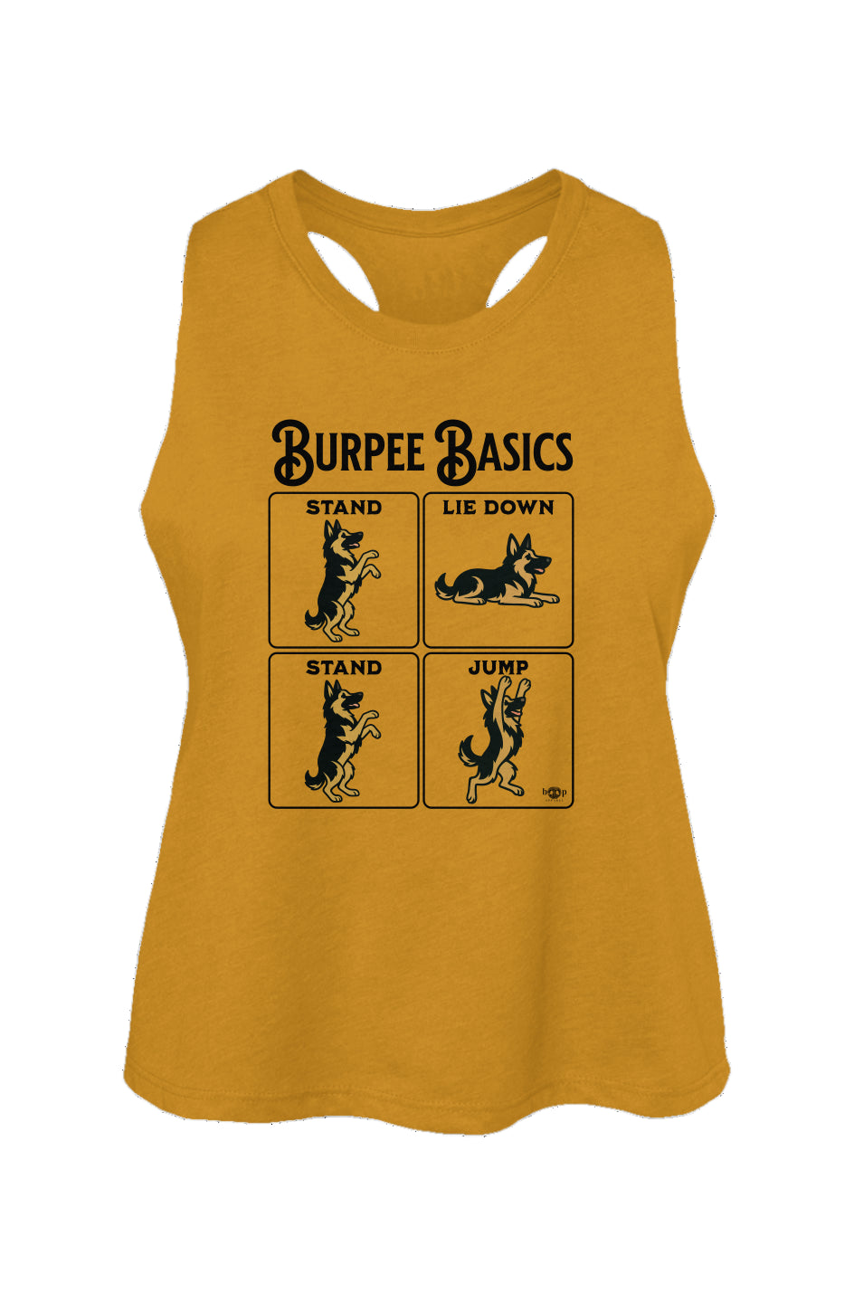 Burpee Basics - Women's Racerback Cropped Tank