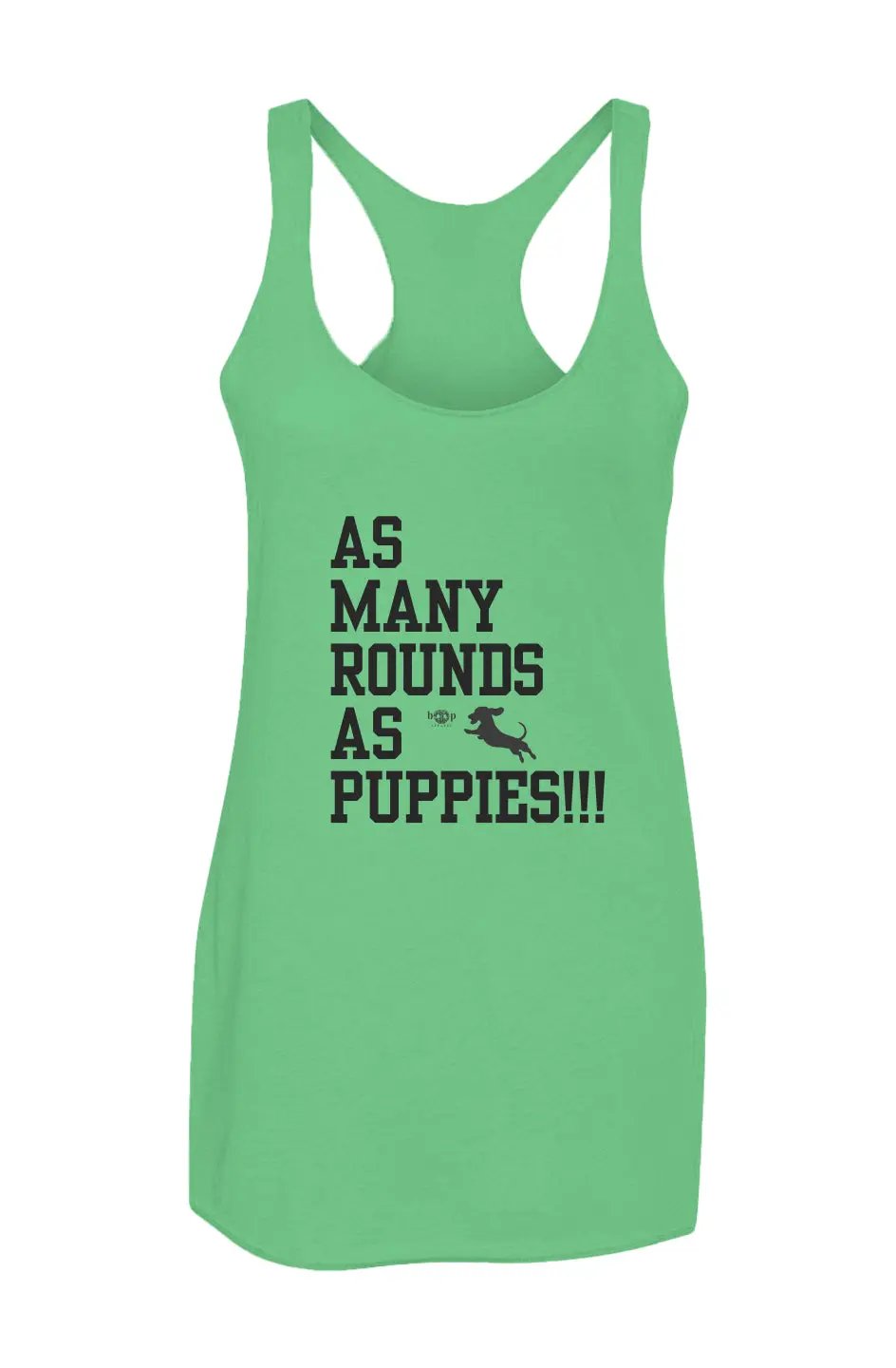 Amrapuppies - Women’s Triblend Racerback Tank