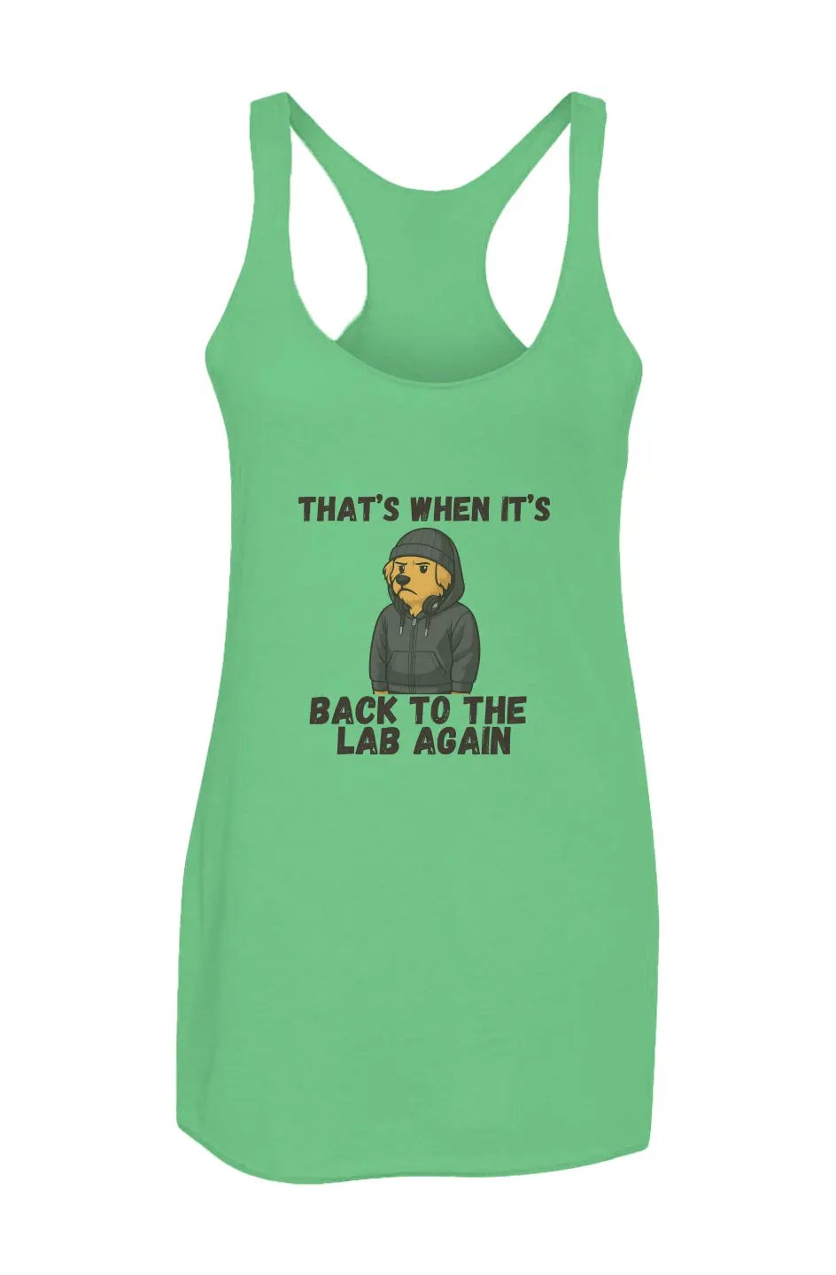 Back to the Lab Again - Racerback Tank - Boop Apparel