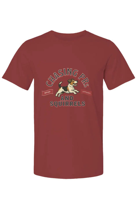 Chasing PRs and Squirrels - Cotton T-Shirt