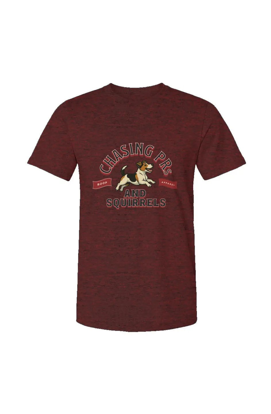 Chasing PRs and Squirrels - Unisex Heather Jersey Tee