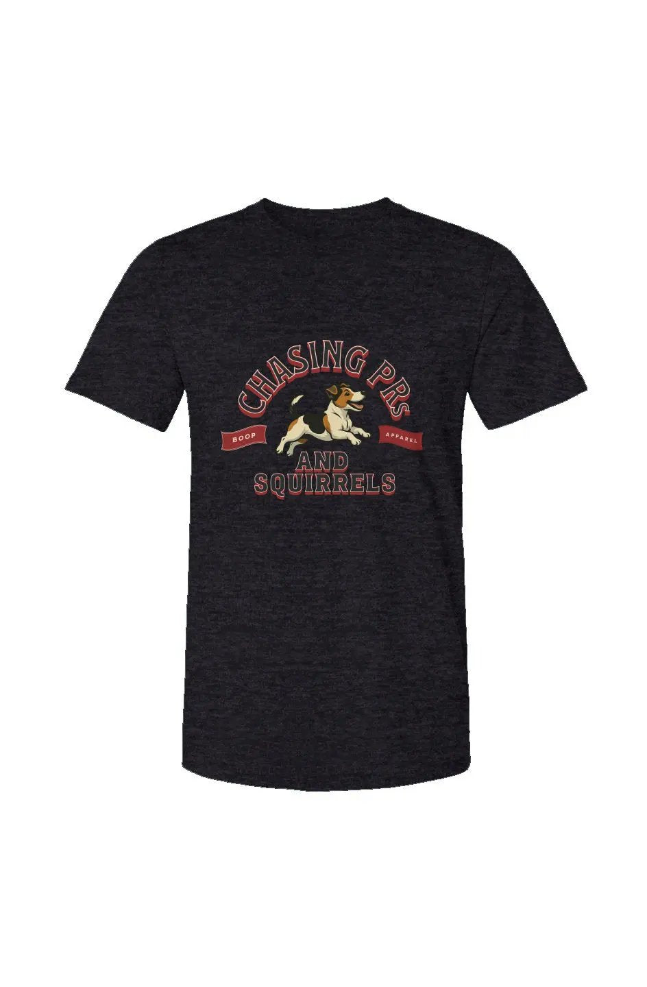Chasing PRs and Squirrels - Unisex Heather Jersey Tee