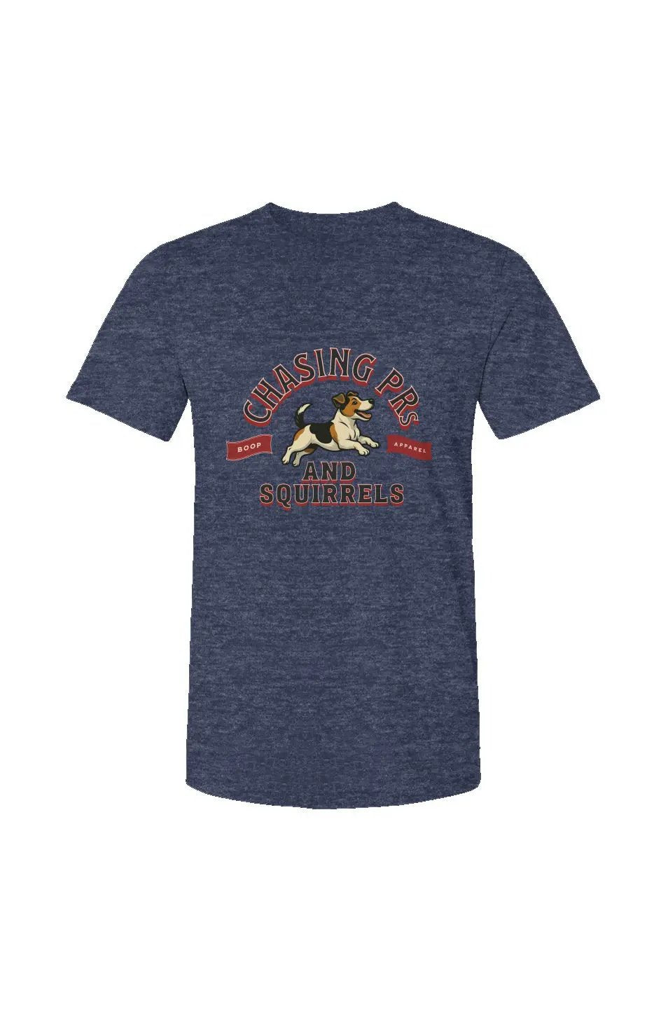 Chasing PRs and Squirrels - Unisex Heather Jersey Tee