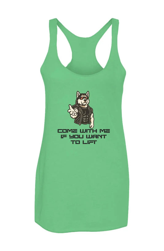 Come With - Women’s Triblend Racerback Tank