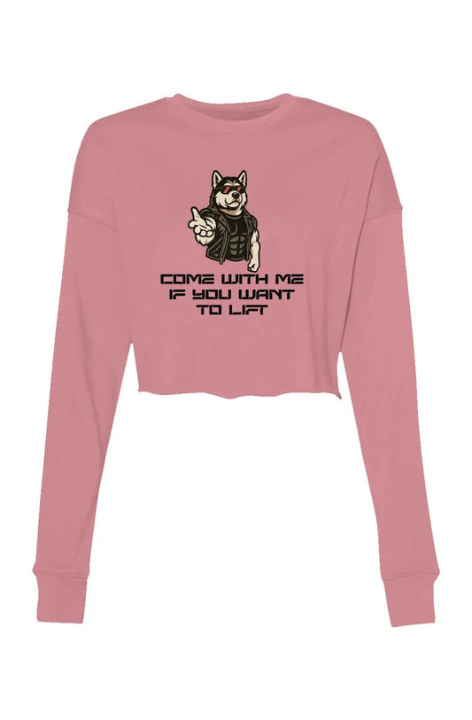 Come With Me - Women's Cropped Sweatshirt
