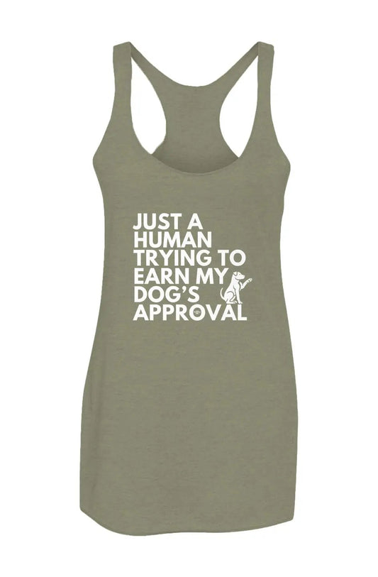 Dog's Approval - Women’s Triblend Racerback Tank