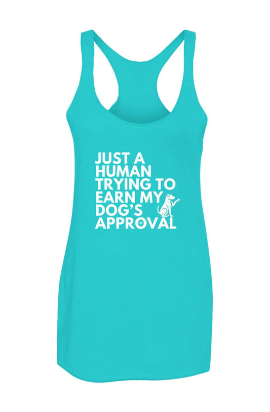 Dog's Approval - Women’s Triblend Racerback Tank