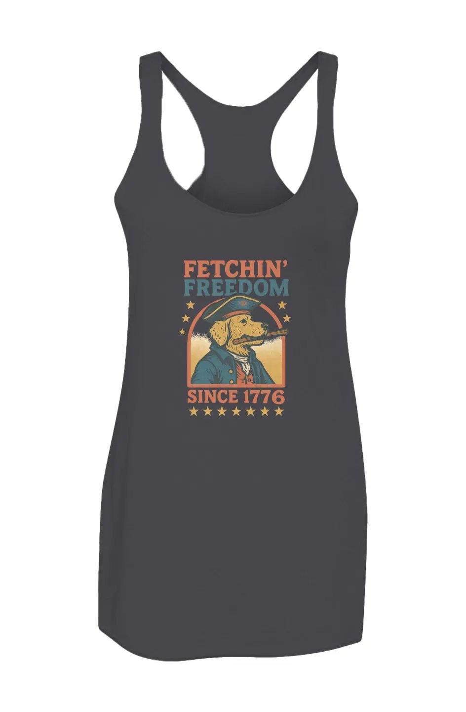 Fetchin' Freedom - Racerback Tank - Boop Apparel