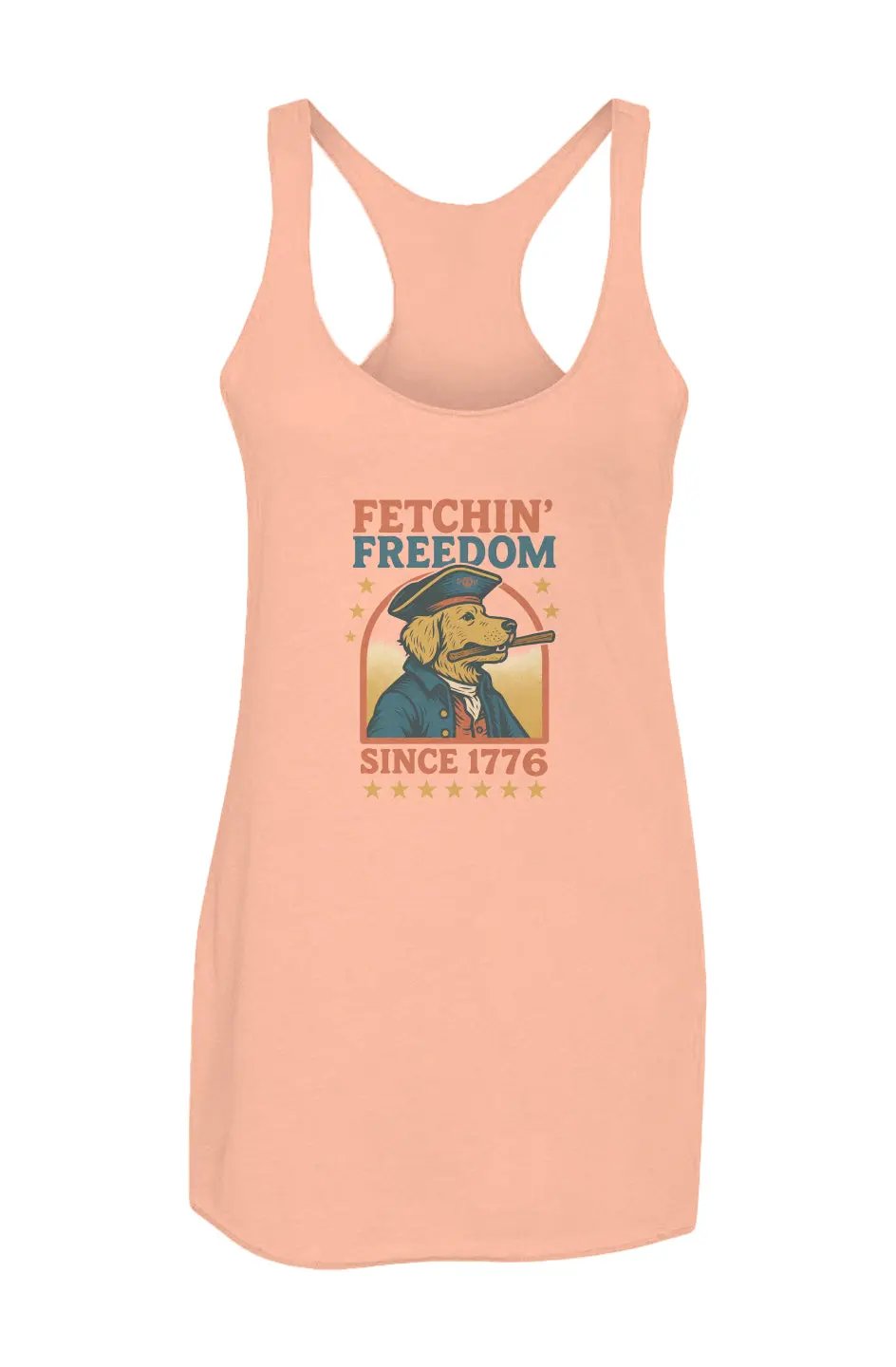 Fetchin' Freedom - Racerback Tank - Boop Apparel