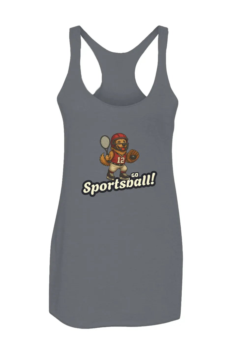 Go Sportsball - Women’s Triblend Racerback Tank