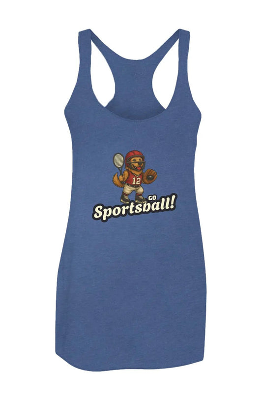 Go Sportsball - Women’s Triblend Racerback Tank