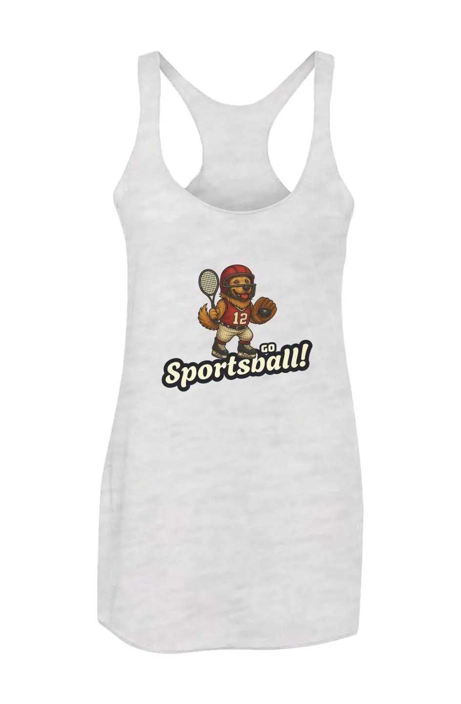 Go Sportsball - Women’s Triblend Racerback Tank